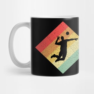 Retro Vintage 80s Volleyball Gift For Volleyball Players Mug